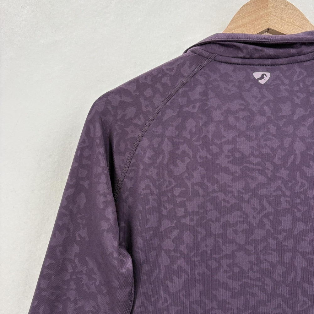 Aubrion Revive Winter Base Layer Womens Large Purple 1/4 Zip Riding Equestrian - Picture 11 of 13